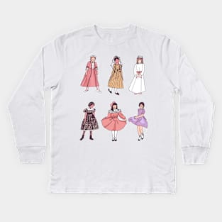 An American Gal Holiday Kids Long Sleeve T-Shirt